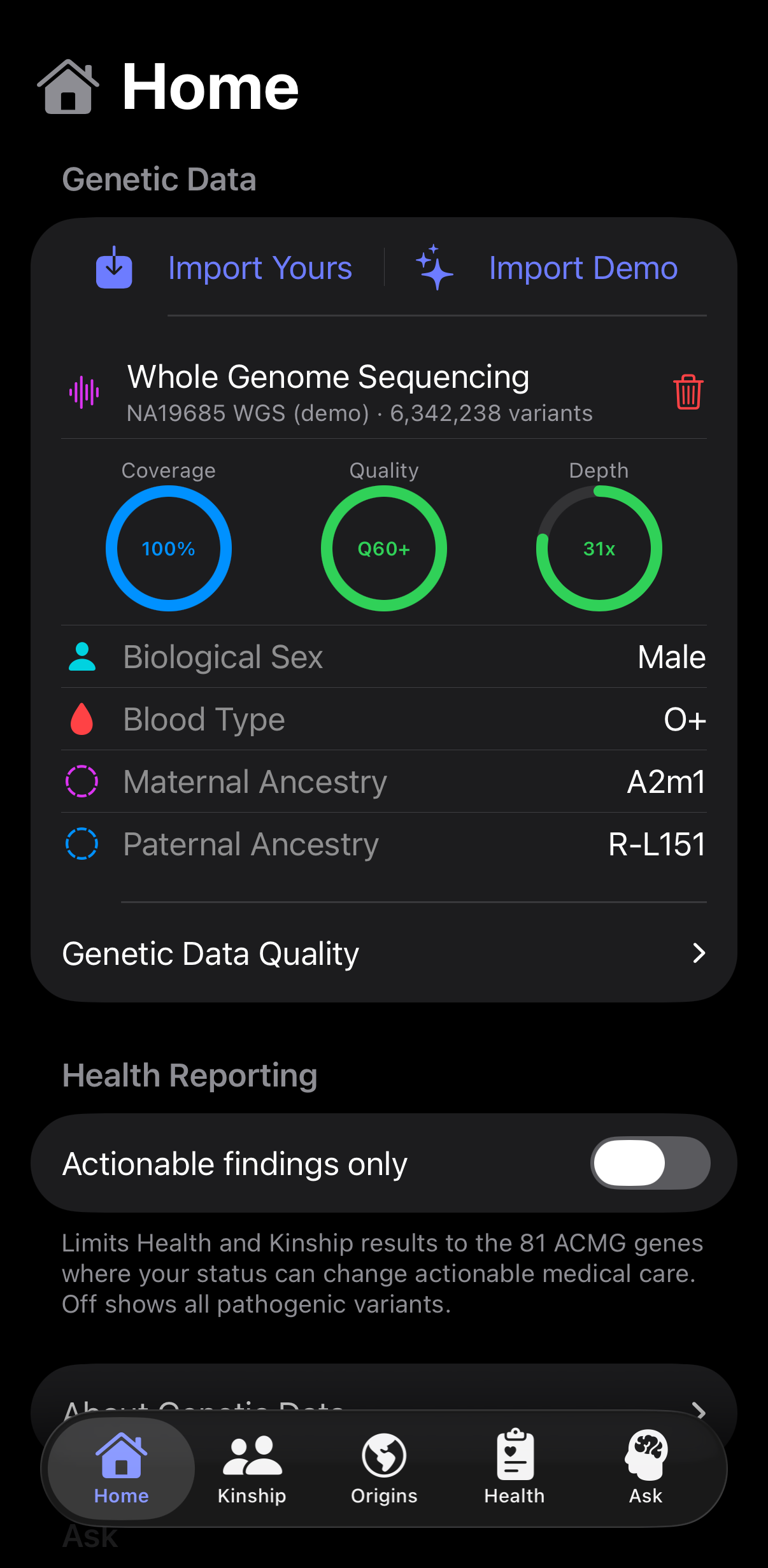 Your Genetic Data